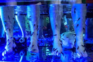 Yes, a new way to get a foot massage!